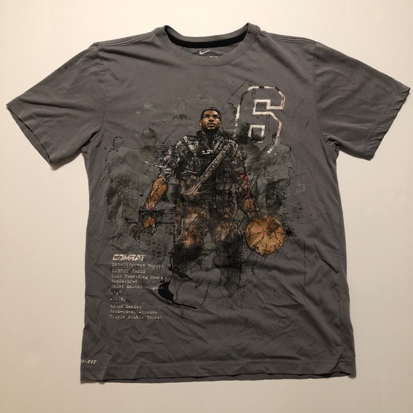 Nike Other - Nike Dri Fit LeBron James Combat T Shirt Graphic #6 Men's Size Medium Space Jam